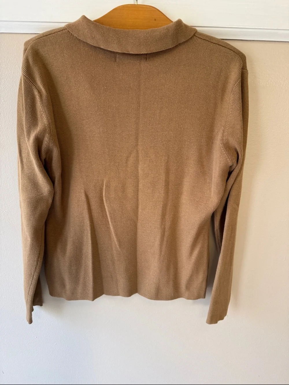 Bundle of Three Knit Sweaters - Gray, Light Blue, Camel - Picture 7 of 11